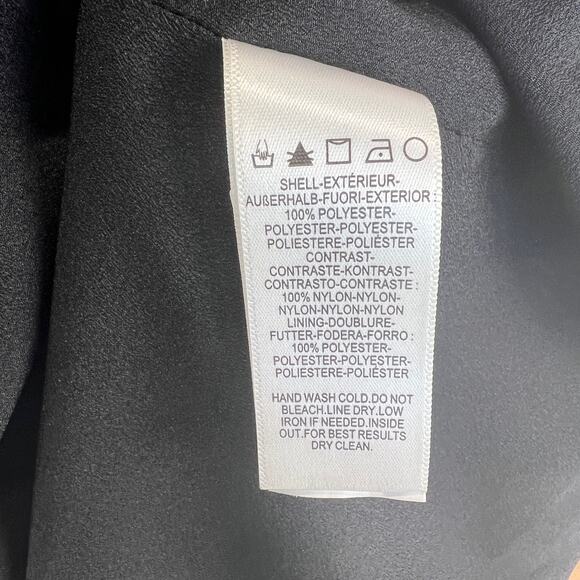 Dress the Population Liliana Puff-Sleeve 3D Floral Dress Mini Black - Picture 6 of 9